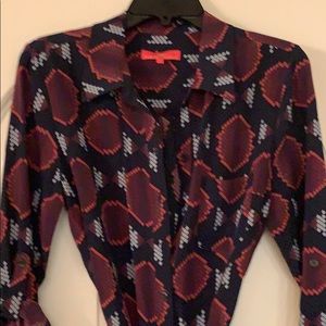Women’s Elaine Turner Silk Geo Print Dress